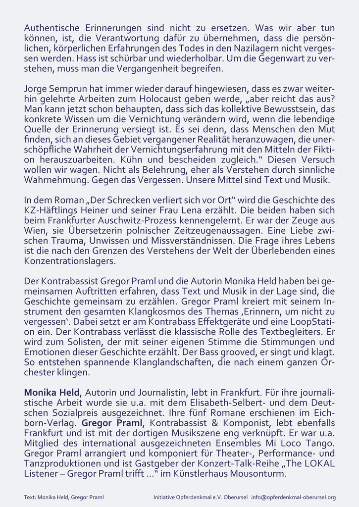 Flyer 9. November 2020 Rückseite