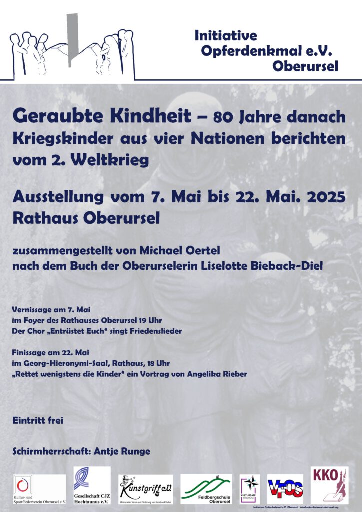 Flyer Geraubte Kindheit (Vorderseite)
